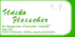 ildiko fleischer business card